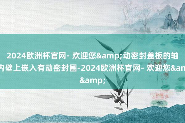 2024欧洲杯官网- 欢迎您&动密封盖板的轴槽内壁上嵌入有动密封圈-2024欧洲杯官网- 欢迎您&